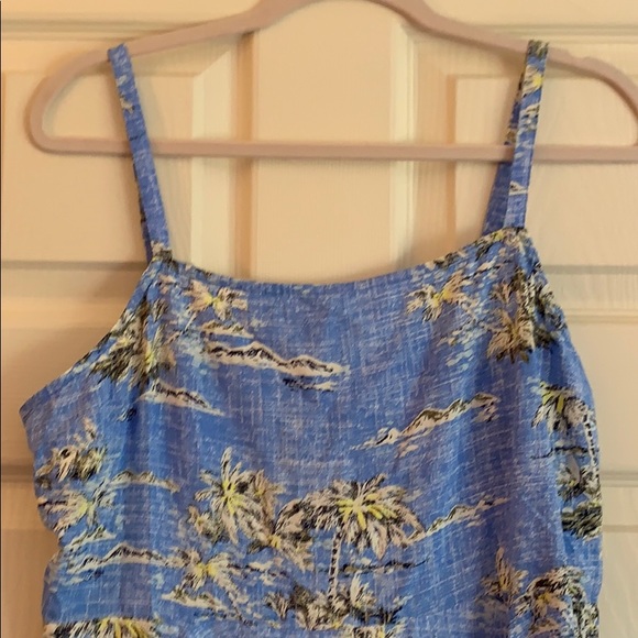 NWT. Gap Blue Hawaiian dress - Picture 2 of 7